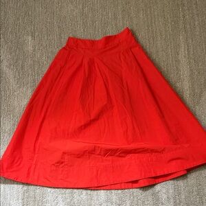 Boden Elegant Red Women's Skirt taffeta party skirt